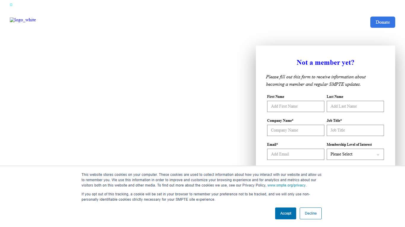 SMPTE The home of media professionals, technologists, and engineers