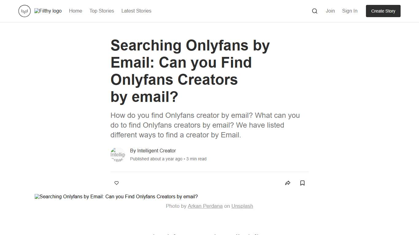 Searching Onlyfans by Email: Can you Find Onlyfans Creators by email? Filthy